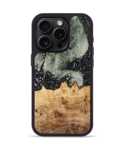 iPhone 15 Pro Wood+Resin Phone Case - Kris (Cosmos, 700569)