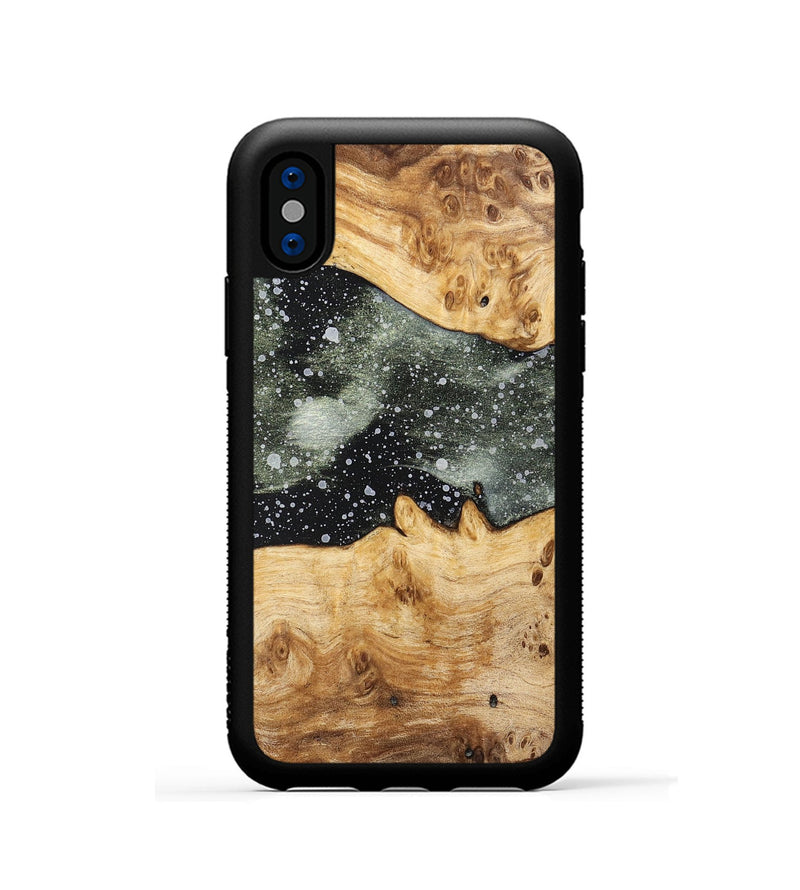 iPhone Xs Wood+Resin Phone Case - Beverly (Cosmos, 700570)