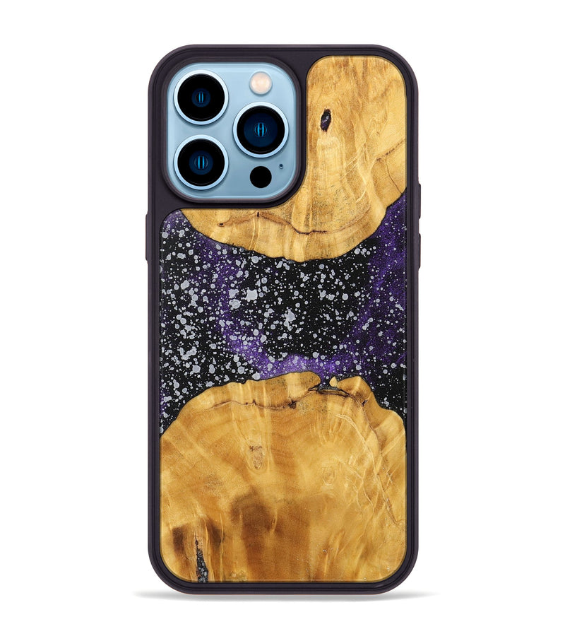 iPhone 14 Pro Max Wood+Resin Phone Case - Diego (Cosmos, 700571)