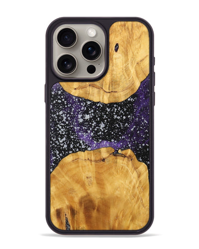 iPhone 15 Pro Max Wood+Resin Phone Case - Diego (Cosmos, 700571)