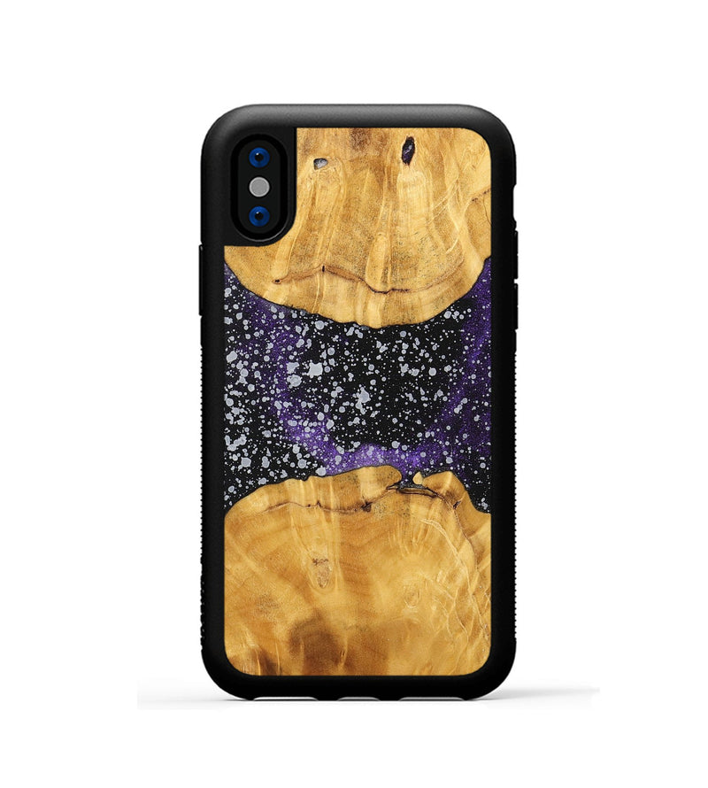iPhone Xs Wood+Resin Phone Case - Diego (Cosmos, 700571)