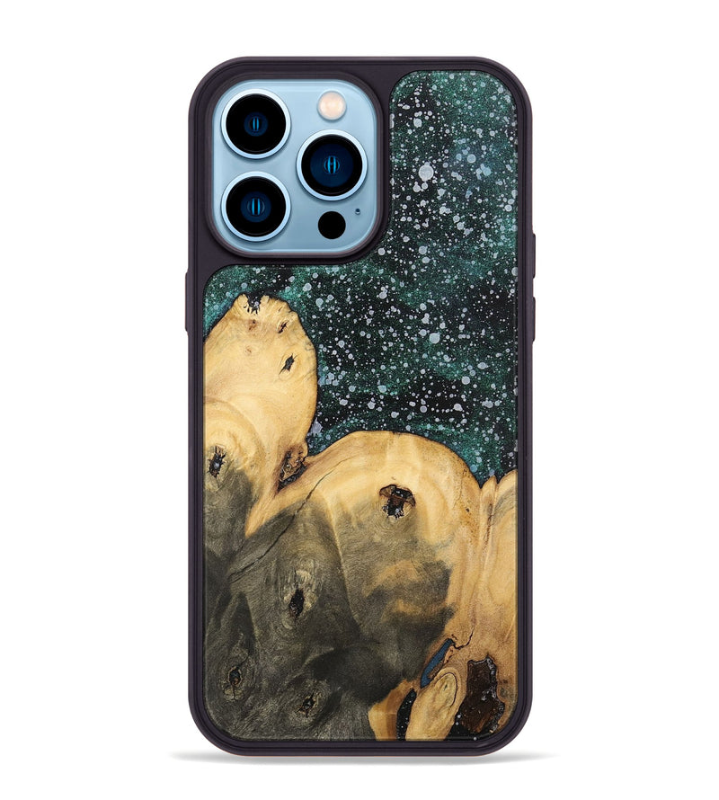 iPhone 14 Pro Max Wood+Resin Phone Case - Joe (Cosmos, 700572)