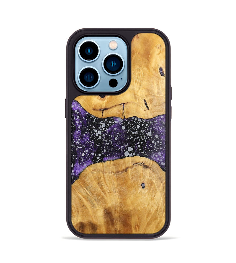 iPhone 14 Pro Wood+Resin Phone Case - Nellie (Cosmos, 700583)