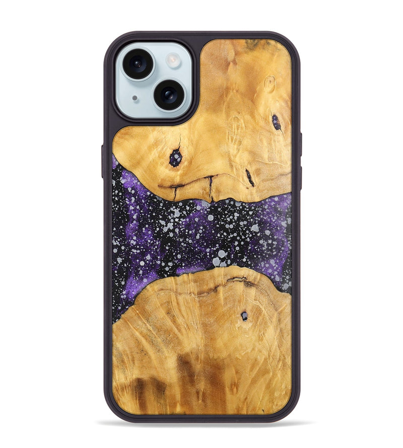 iPhone 15 Plus Wood+Resin Phone Case - Nellie (Cosmos, 700583)