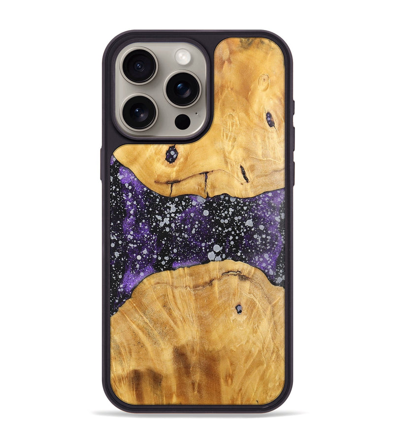 iPhone 15 Pro Max Wood+Resin Phone Case - Nellie (Cosmos, 700583)