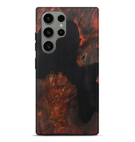 Galaxy S23 Ultra Wood+Resin Live Edge Phone Case - Aimee (Pure Black, 700609)