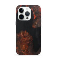 iPhone 15 Pro Wood+Resin Live Edge Phone Case - Aimee (Pure Black, 700609)