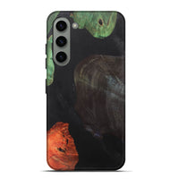 Galaxy S23 Plus Wood+Resin Live Edge Phone Case - Mindy (Pure Black, 700610)