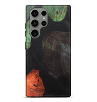 Galaxy S23 Ultra Wood+Resin Live Edge Phone Case - Mindy (Pure Black, 700610)