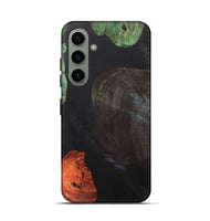 Galaxy S24 Wood+Resin Live Edge Phone Case - Mindy (Pure Black, 700610)