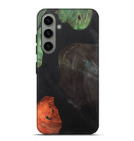 Galaxy S24 Plus Wood+Resin Live Edge Phone Case - Mindy (Pure Black, 700610)
