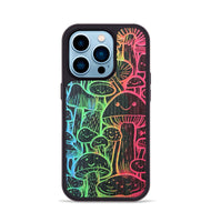 iPhone 14 Pro Wood+Resin Phone Case - Fun Guy (Pattern)