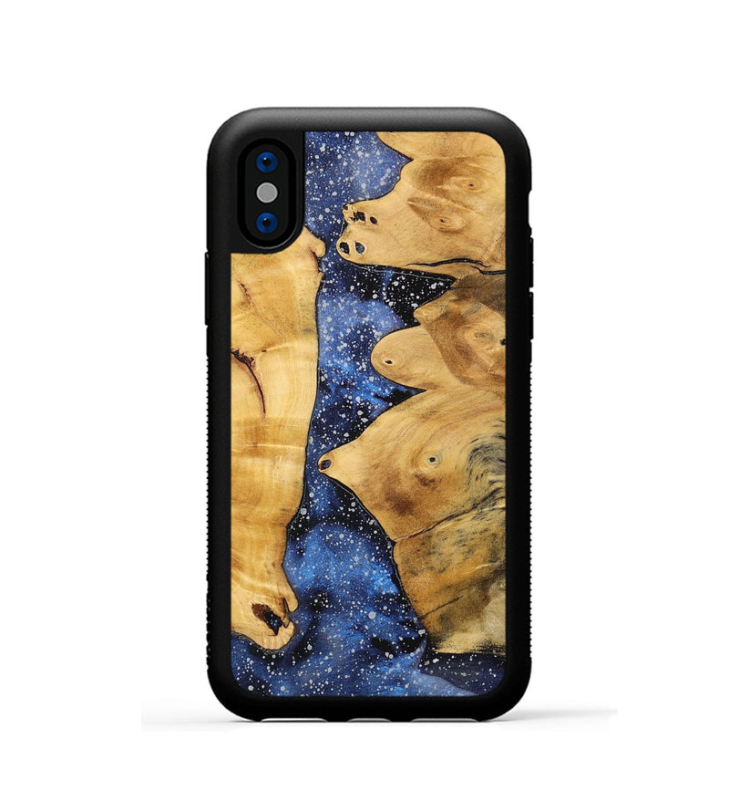 iPhone Xs Wood+Resin Phone Case - Eula (Cosmos, 700675)