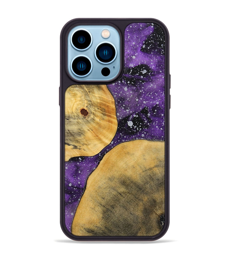 iPhone 14 Pro Max Wood+Resin Phone Case - Otis (Cosmos, 700682)