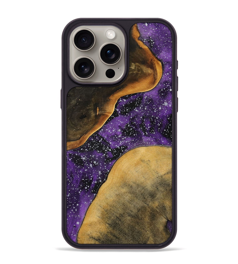 iPhone 15 Pro Max Wood+Resin Phone Case - Randy (Cosmos, 700685)
