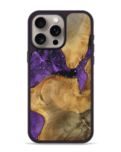 iPhone 15 Pro Max Wood+Resin Phone Case - Joanne (Cosmos, 700688)