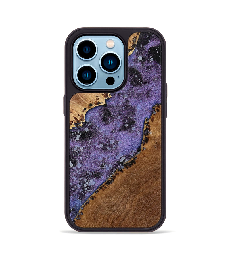 iPhone 14 Pro Wood+Resin Phone Case - Amir (Cosmos, 700689)