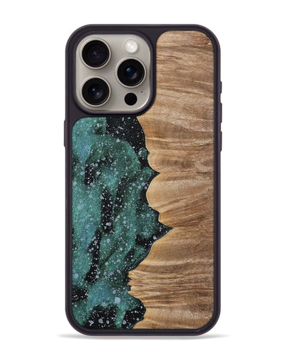 iPhone 15 Pro Max Wood+Resin Phone Case - Kaylin (Cosmos, 700691)