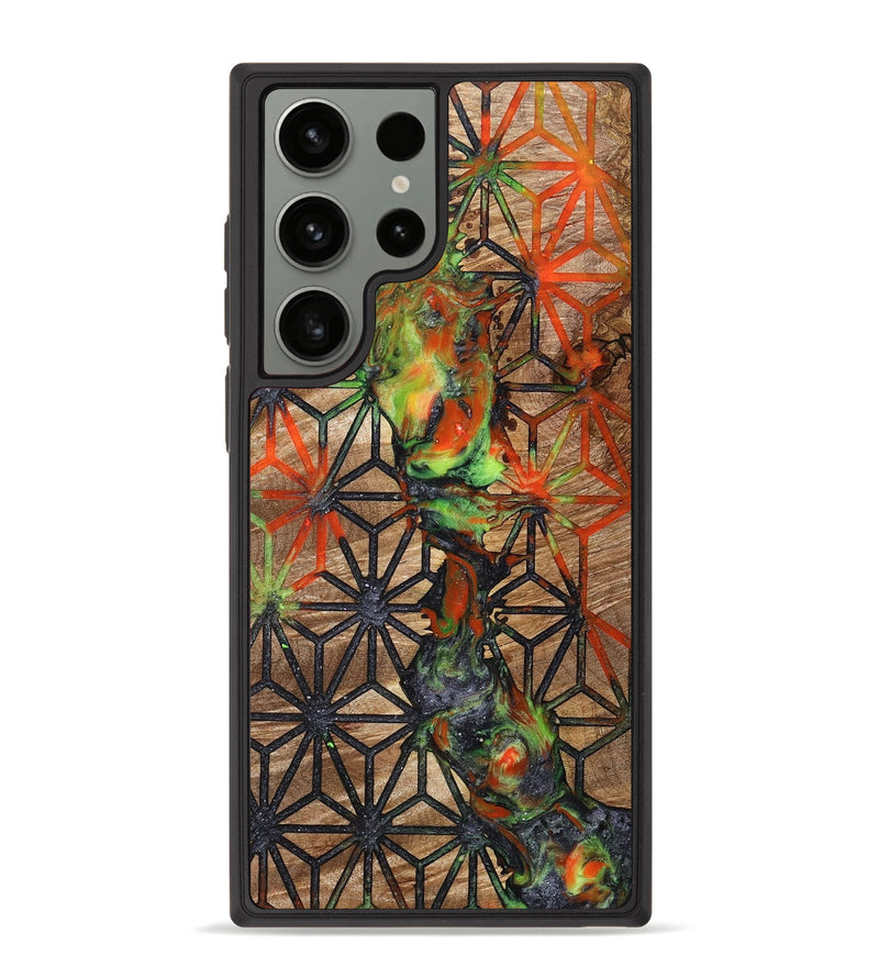 Galaxy S23 Ultra Wood+Resin Phone Case - Kerry (Pattern, 700696)