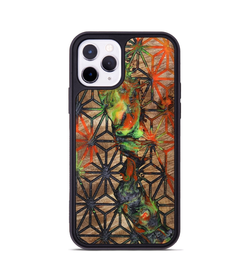 iPhone 11 Pro Wood+Resin Phone Case - Kerry (Pattern, 700696)