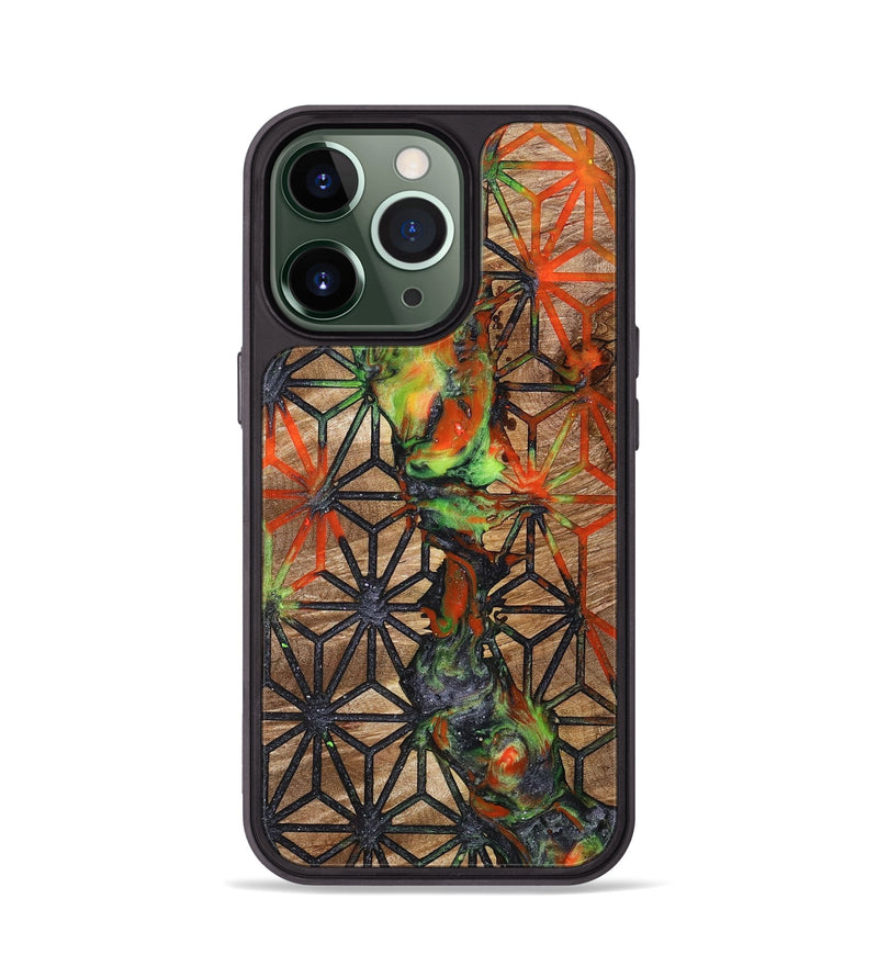 iPhone 13 Pro Wood+Resin Phone Case - Kerry (Pattern, 700696)