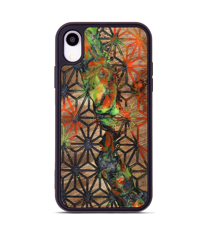 iPhone Xr Wood+Resin Phone Case - Kerry (Pattern, 700696)