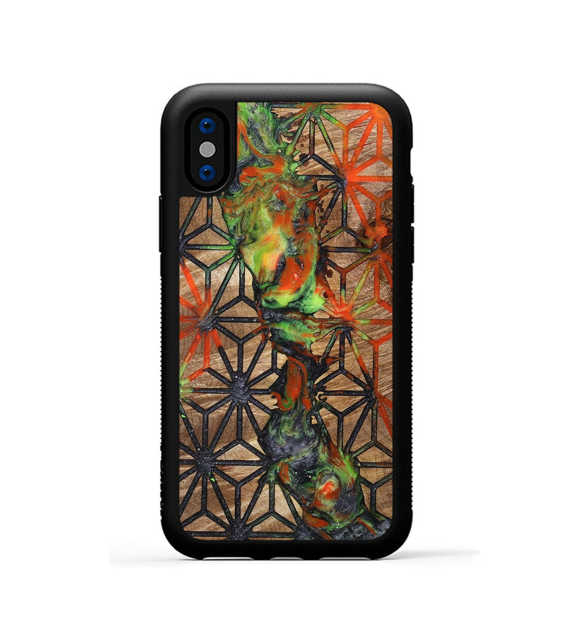 iPhone Xs Wood+Resin Phone Case - Kerry (Pattern, 700696)