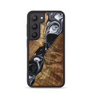 Galaxy S23 Wood+Resin Phone Case - Enzo (Black & White, 700699)