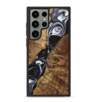 Galaxy S23 Ultra Wood+Resin Phone Case - Enzo (Black & White, 700699)