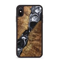 iPhone Xs Max Wood+Resin Phone Case - Enzo (Black & White, 700699)