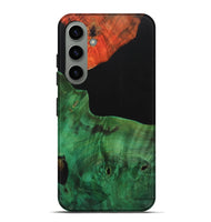 Galaxy S24 Plus Wood+Resin Live Edge Phone Case - Hillary (Pure Black, 700725)