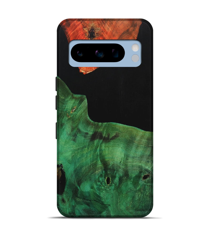 Pixel 8 Pro Wood+Resin Live Edge Phone Case - Hillary (Pure Black, 700725)