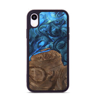 iPhone Xr Wood+Resin Phone Case - Therese (Blue, 700778)