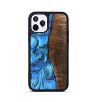 iPhone 11 Pro Wood+Resin Phone Case - Marquis (Blue, 700783)