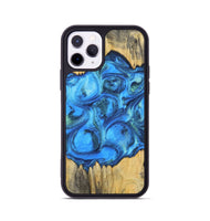 iPhone 11 Pro Wood+Resin Phone Case - Ali (Blue, 700788)