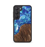 Galaxy S23 Wood+Resin Phone Case - Adaline (Blue, 700795)