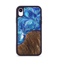 iPhone Xr Wood+Resin Phone Case - Adaline (Blue, 700795)