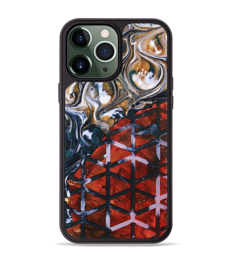 iPhone 13 Pro Max Wood+Resin Phone Case - Devon (Pattern, 700815)