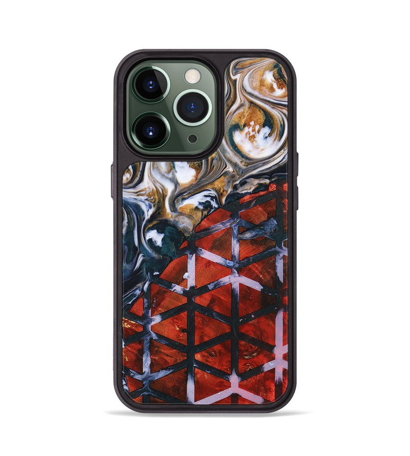 iPhone 13 Pro Wood+Resin Phone Case - Devon (Pattern, 700815)