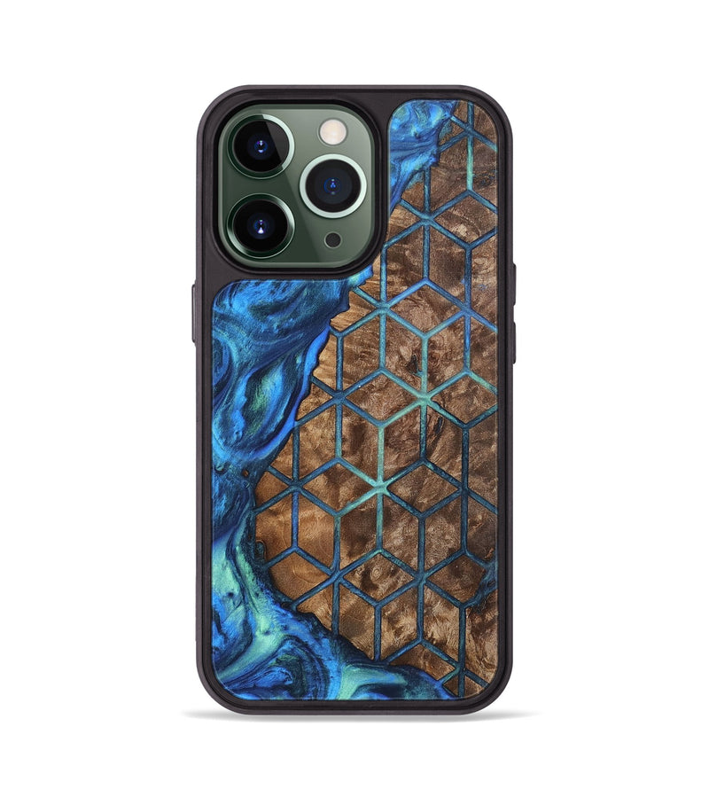 iPhone 13 Pro Wood+Resin Phone Case - Armani (Pattern, 700821)