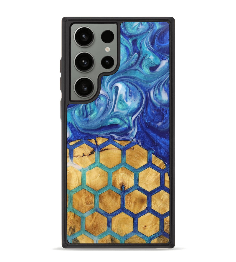 Galaxy S23 Ultra Wood+Resin Phone Case - Athena (Pattern, 700822)