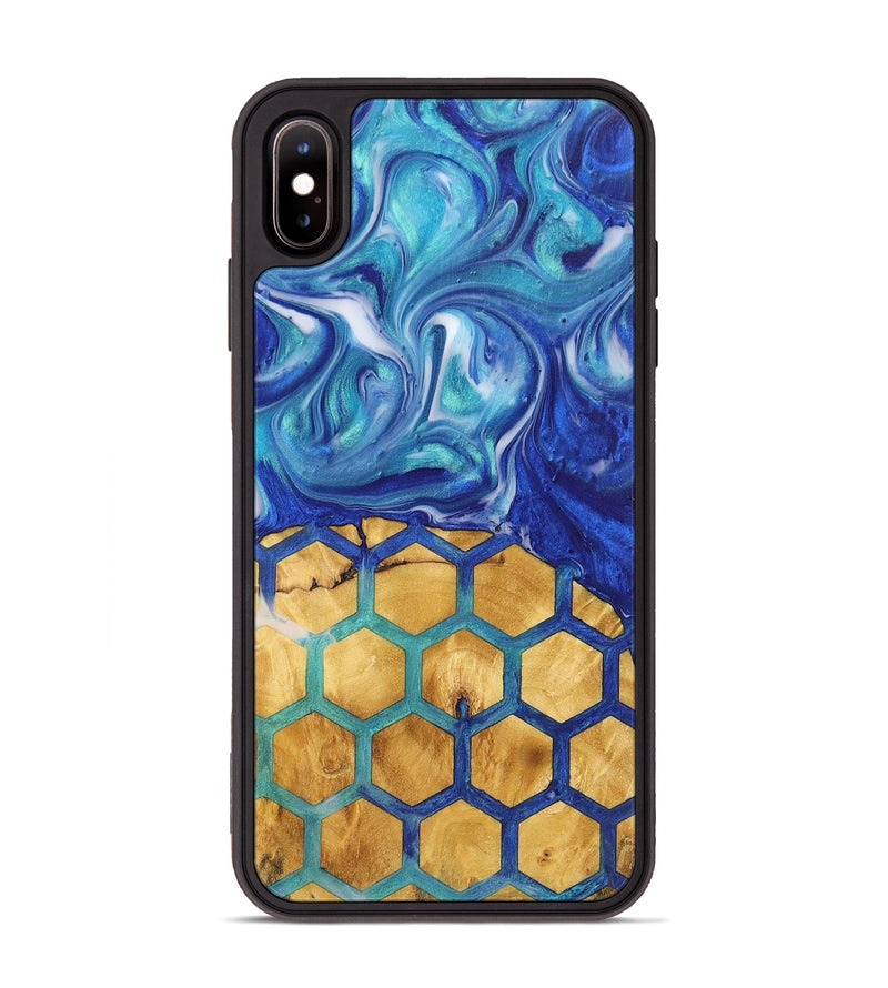 iPhone Xs Max Wood+Resin Phone Case - Athena (Pattern, 700822)
