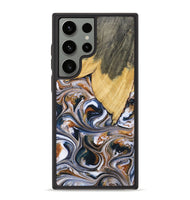 Galaxy S23 Ultra Wood+Resin Phone Case - Sylvia (Black & White, 700830)