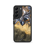 Galaxy S22 Wood+Resin Phone Case - Jeanette (Black & White, 700836)