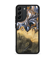 Galaxy S22 Plus Wood+Resin Phone Case - Jeanette (Black & White, 700836)