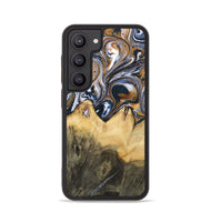 Galaxy S23 Wood+Resin Phone Case - Jeanette (Black & White, 700836)