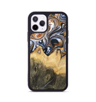 iPhone 11 Pro Wood+Resin Phone Case - Jeanette (Black & White, 700836)
