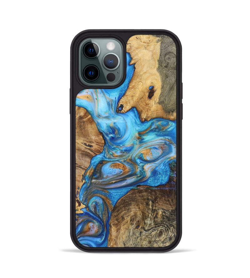 iPhone 12 Pro Wood+Resin Phone Case - Zane (Mosaic, 700840)