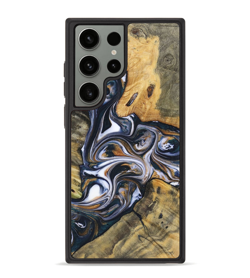 Galaxy S23 Ultra Wood+Resin Phone Case - Isaac (Mosaic, 700841)