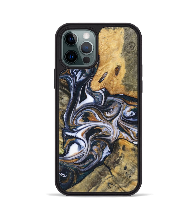 iPhone 12 Pro Wood+Resin Phone Case - Isaac (Mosaic, 700841)